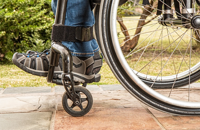 carrozzina disabile